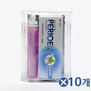 ( )휴대용 여행용 칫솔 치약세트 소형x10개 상쾌한칫솔