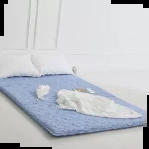 침구 더크린 바닥요매트 블루 더블2인용(요커버/요솜