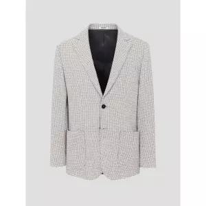 [로가디스] FORTEX 미니멀 패턴 조직물 저지 재킷 베이지 (RY6111P01A)