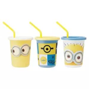 스케이터 미니언즈 페이스 스트로 텀블러 3종세트