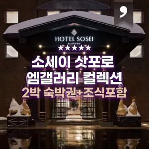 소세이 삿포로 엠갤러리 컬렉션 호텔 2박 숙박권 / 조식 포함+아동 조식 무료