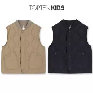 탑텐키즈 물량확보24년 FW 남아 라이트웜 시보리 경량 베스트 MKE4VP1021