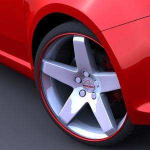 림 블레이드 휠보호테이프 차량한대분 타이어 알루미늄휠 휠라인 스티커 프로텍터 자동차휠 튜닝 휠캡 가드