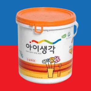 방문페인트 아이생각 수성 목재 4L 반광 페인트 방문 가구 목재 몰딩 삼화