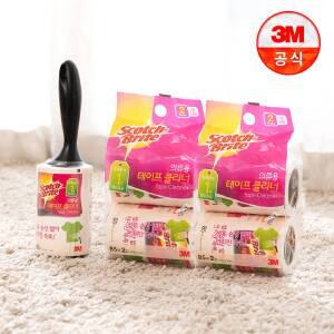 [3M] 의류용 테이프클리너 I형 85매(핸들 1개 + 리필 5개) 외 옷감 손상방지 돌돌이