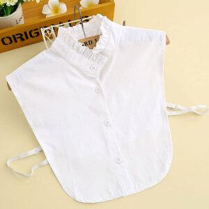 하이넥 프릴카라/ 넥프릴카라 페이크카라 레이어드 케이프 목프릴블라우스