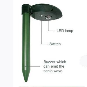 태양광 음파 뱀퇴치기 WGH-201 뱀 두더지 말뚝형 야생동물퇴치기