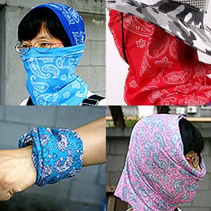 멀티스카프 자전거 마스크 쿨 넥워머 두건 버프 바라클라바 등산 여름 목 얼굴 햇빛가리개 자외선 차단