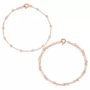 [도로시] 14k 통통볼 트윗체인 팔찌 2type_A타입