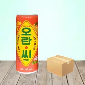 오란씨 오렌지 250ml x 30캔 / 탄산 음료수 과즙