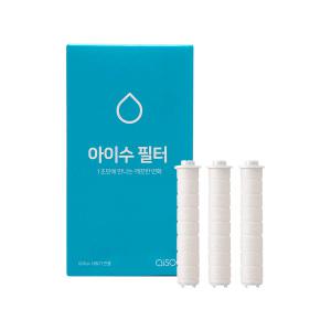 아이수 샤워기 수돗물 필터 헤드 4중 항균 녹물 샤워기 리필 3개입