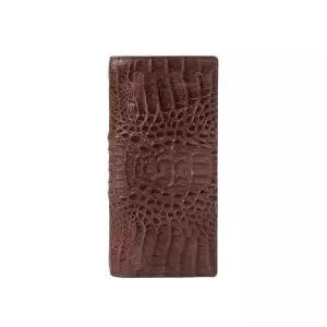 [롯데백화점]닥스 액세서리 LL[CAIMAN] 브라운 악어가죽 장지갑 DBWA2F716