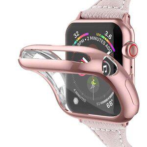 [수나르]애플워치SE 3 2 40mm 44mm 호환 TPU 액정보호 일체형 풀커버 케이스