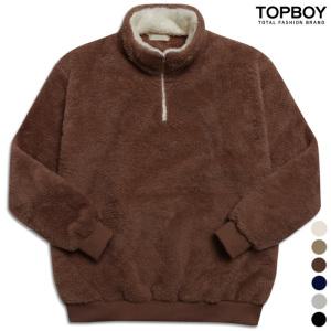 양털 오버핏 목배색 아노락 맨투맨 (MD277)