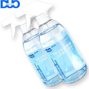 듀오 소독용 에탄올 스프레이 500ml X 2개 생활 상처 살균 뿌리는 손소독제