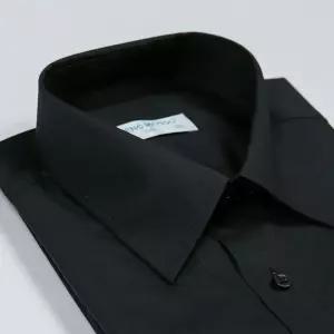 메노모쏘)1006 긴팔 90-140사이즈 남자 와이셔츠 빅사이즈 블랙