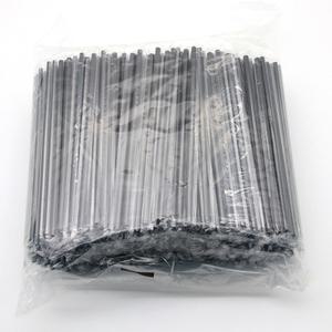 개별포장 일자 빨대 검정 25cm 500개