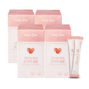 오마이 철분 30포X4개 비헴철 철분 엽산 비타민B 함유