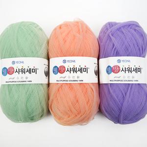 웰빙파트너(샤워세미) 10+1 수세미실 샤워타올실 스크러빙얀 뜨개실 털실 웰빙파트너실