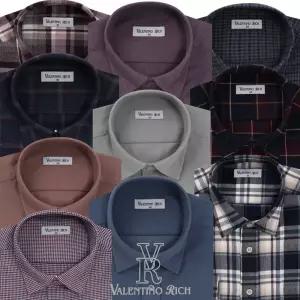 남성겨울셔츠 빅사이즈 기모와이셔츠 모직 체크셔츠 남자기모남방