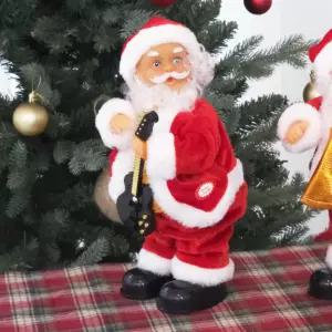 춤추는 산타 인형 (기타) 크리스마스 소품 장식 선물 움직이는 멜로디 댄싱