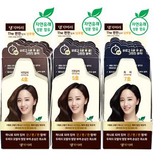 댕기머리 더 편한염색 샴푸형 1통(5개입)/새치염색/