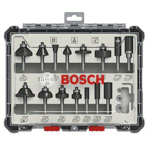 보쉬 2607017471 루터 트리머 비트세트 15pcs
