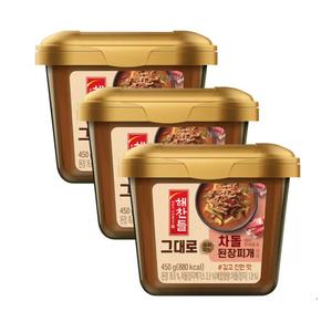 해찬들 그대로 된장찌개양념 차돌 450g x 3