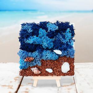 [문구티쳐] 토단 캔버스 여름 바다 이젤 액자 만들기- 1인세트 DIY 여름만들기