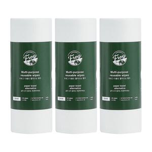 프로그 빨아쓰는 다용도 행주타올 40매, 3개