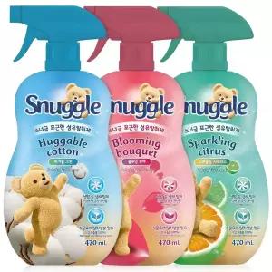 스너글 섬유탈취제 3종 대용량 470ml x3개 / 섬유향수 룸스프레이 방향제