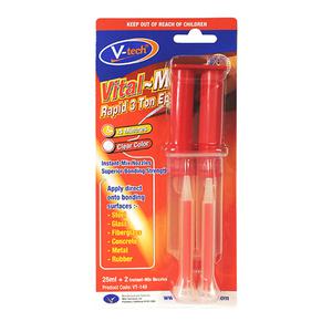 브이텍 주사기 에폭시 노즐타입 다목적 강력 주사기 에폭시 접착제 투명 초강력 본드