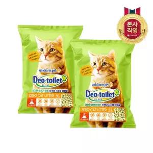 LG 데오토일렛 감자 사막화 Zero 고양이모래 4L x 2개