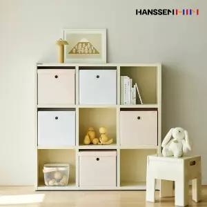 한샘 샘 폴리 수납바스켓 (대) 3개세트 9종택1 샘책장호환 수납박스 정리