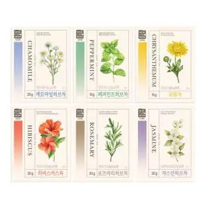 [녹차원] 인기 허브차 20티백 6종 한번에 쓱