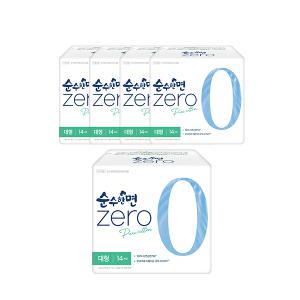 순수한면 제로 날개형, 대형, 14매, 5개