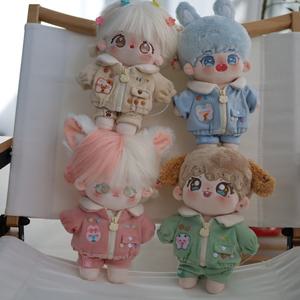 지오몽 20cm 인형옷 마카롱 코듀로이 점퍼 집업 솜 아이돌 인형 옷