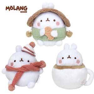 몰랑이인형 겨울 가방고리 포근한 붕어빵 핫초코 애착 토끼 동물 시즌 인형 10cm