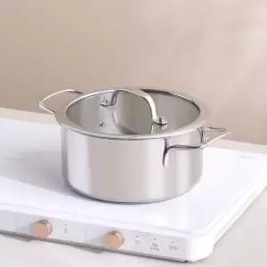 그랜드 스텐 바닥3중 IH 인덕션 겸용 양수냄비 20cm