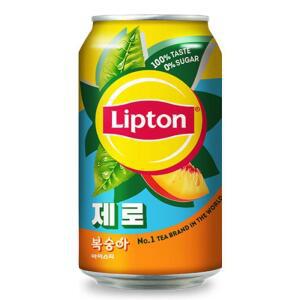[롯데칠성음료] 립톤 아이스티 복숭아 제로 355ml x 48캔