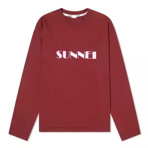 써네이 프론트 로고 롱슬리브 티셔츠 레드 /긴팔/긴팔티/ SN2PXH02AP-JE130-387