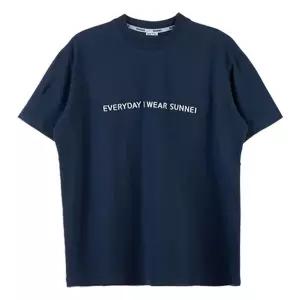 써네이 로고 프린트 티셔츠 네이비화이트 / SN2PXH01BP-JE130-501