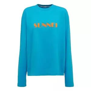 써네이 프론트 로고 롱슬리브 티셔츠 블루 /긴팔/긴팔티/ SN2PXH02AP-JE130-440