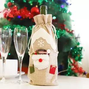 [텐바이텐]크리스마스 린넨 와인병 주머니 (산타)