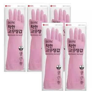 [롯데이라이프]롯데 착한 고무장갑 소 5입