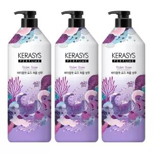 케라시스 퍼퓸 바이올렛 로즈 샴푸, 1L, 3개