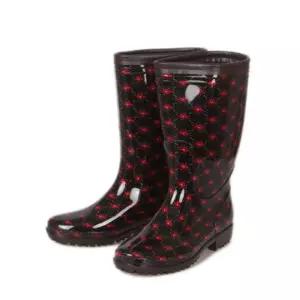 보생 투명 방한 여자 장화 (벤지) 미끄럼방지 주방 작업 레인부츠 위생 방수