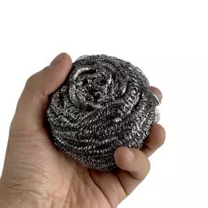 원형 철 수세미 40g 1개 강력 스텐 주방 쇠수세미 설겆이 화장실 청소 불판 그을음 녹 제거