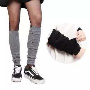 [셀러허브]여자 4매 면원단 레그 팔 워머 코튼 토시 (S10993967)