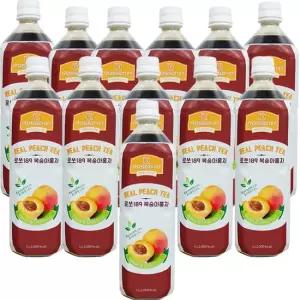 [1박스] 로쏘 복숭아홍차음료 베이스 1Lx12개 실온9배희석 업소용